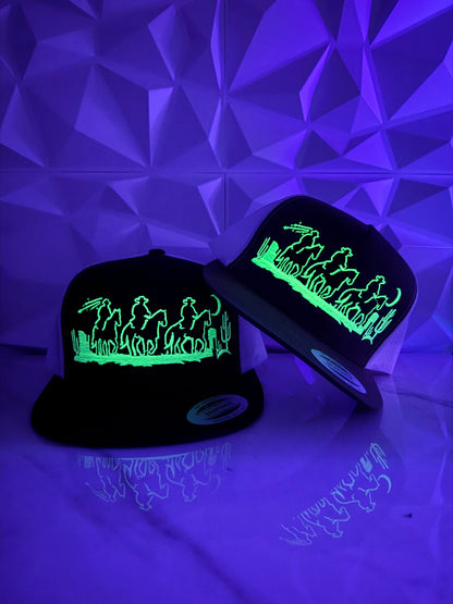 Night West Trucker SnapBack Hat Glow in the Dark